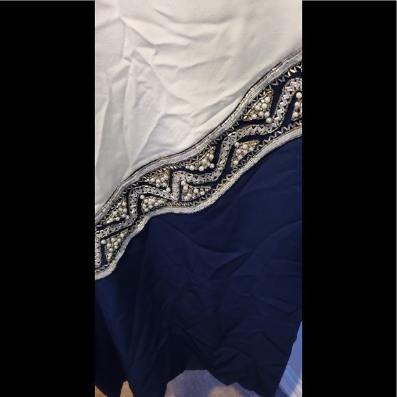 NWT Vintage BOB MACKIE Evening vintage evening dress beaded 10 two tone - Picture 4 of 9